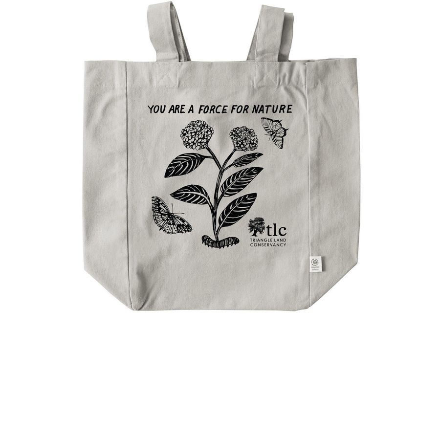You Are a Force for Nature Tote, a Natural Recycled Cotton Tote Bag