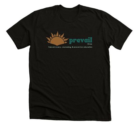 Prevail IL, a Solid Black Blend Premium Unisex Tee