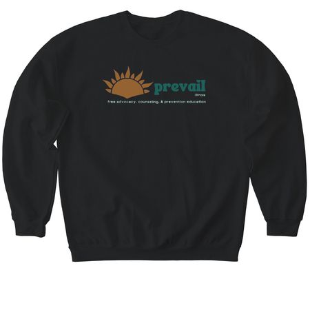 Prevail IL, a Black Softstyle Crewneck Sweatshirt