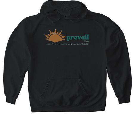 Prevail IL, a Black Gildan Softstyle Pullover Hoodie