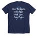 Team Sofia!, a Solid Navy Blend Premium Unisex Tee (back-view)
