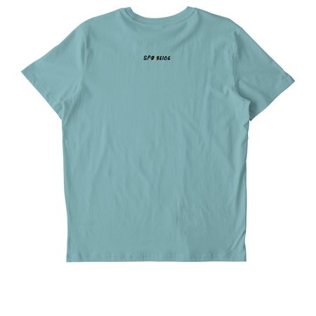 Whimsigoth! Read Books. Be Kind. Stay Weird., a Teal Monstera Stanley/Stella Unisex Crafter Tee (back-view)