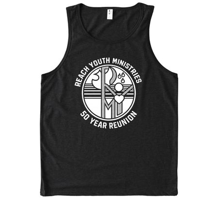 Reach Youth Ministries 50-Year Reunion, a Deep Black Allmade Eco Triblend Tank