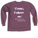 Come Follow Me (2), a Berry Comfort Colors Long Sleeve Tee (back-view)