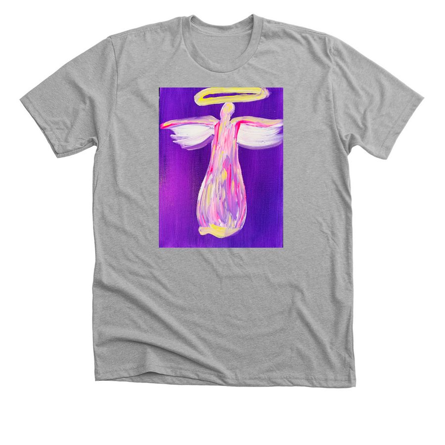 Love Angel T-shirt by K?lei, a Athletic Heather Premium Unisex Tee