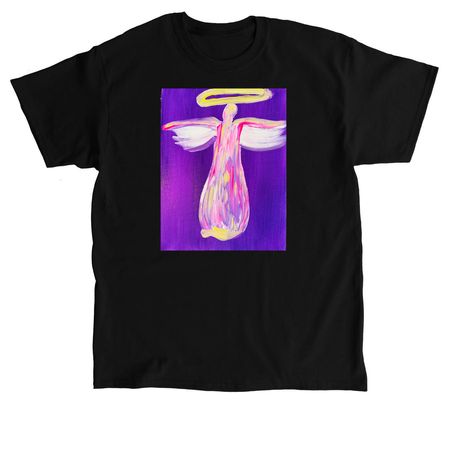 Love Angel T-shirt by K?lei, a Black Classic Unisex Tee