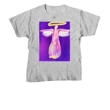 Love Angel T-shirt by K?lei, a Sport Grey Youth Unisex Tee
