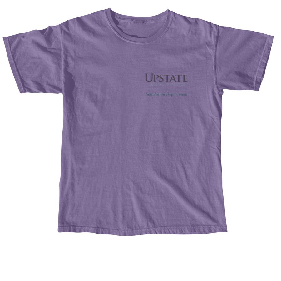 Simulation Department Fundraiser, a Grape Comfort Colors Unisex Tee