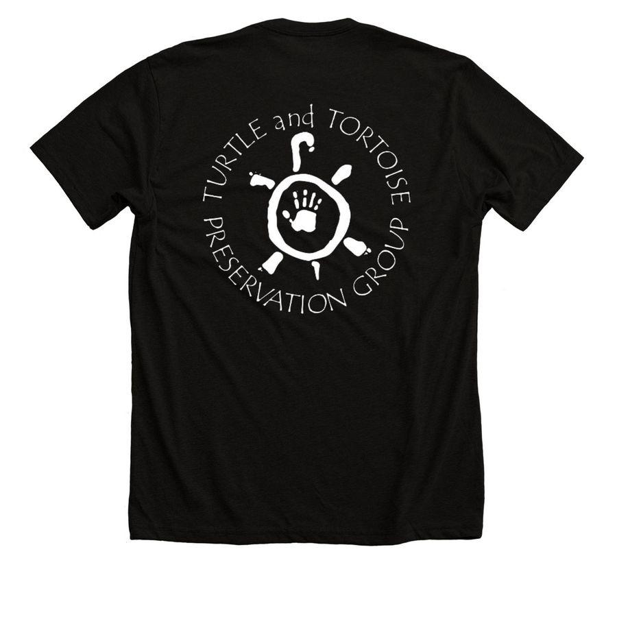 Got Your Back, a Solid Black Blend Premium Unisex Tee (back-view)
