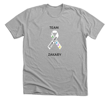 Team Zakary, a Athletic Heather Premium Unisex Tee