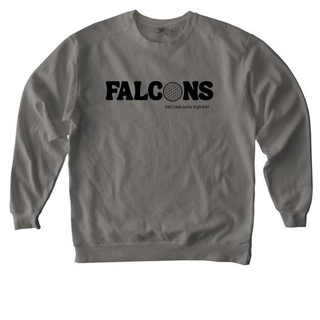 Golf Icons, a Grey Comfort Colors Crewneck Sweatshirt