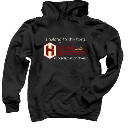 I belong to the herd., a Black Pullover Hoodie