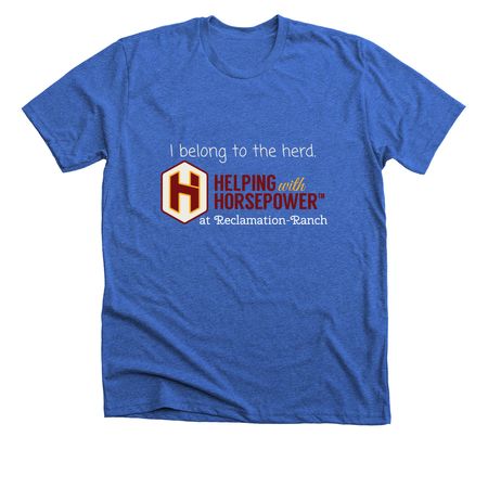 I belong to the herd., a Heather True Royal Premium Unisex Tee