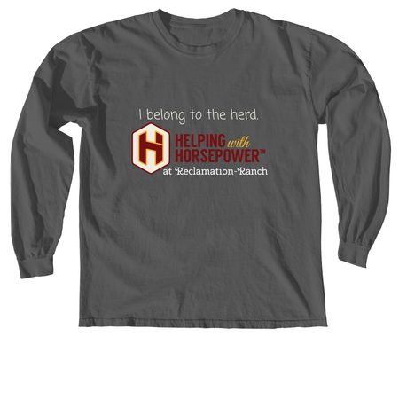 I belong to the herd., a Pepper Comfort Colors Long Sleeve Tee