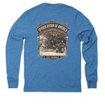Fuel For the Soul&nbsp;, a Azure Blue Allmade Eco Triblend Long Sleeve Tee (back-view)