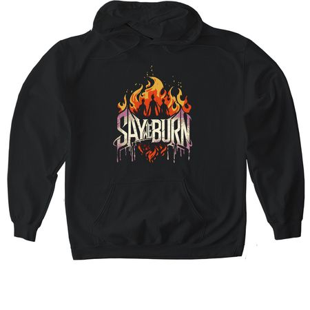 Say We Burn Merch, a Black Gildan Softstyle Pullover Hoodie