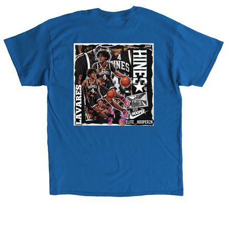 LH4 CARTOON &nbsp;Tee&nbsp;, a Royal Classic Unisex Tee (back-view)