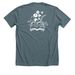 Neverland 1904, a Heather Slate Premium Unisex Tee (back-view)