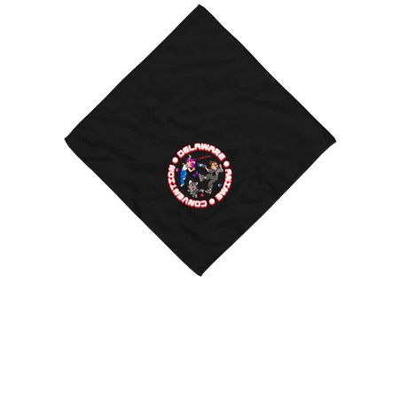 DAC Trio Bandana, a Black Cotton Bandana