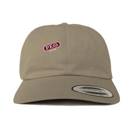 Hats, a Khaki Printed Classic Baseball Cap
