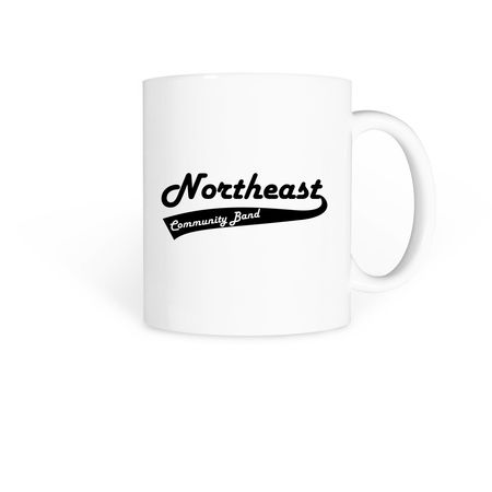 Northeast Community Band, a White Coffee Mug