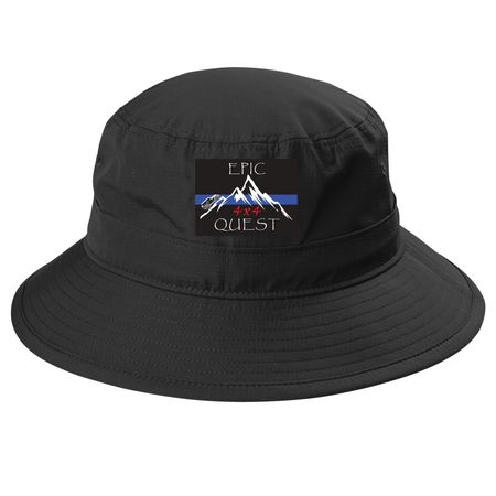 EPIC 4x4 Quest Bucket Hat, a Black Printed UV Bucket Hat