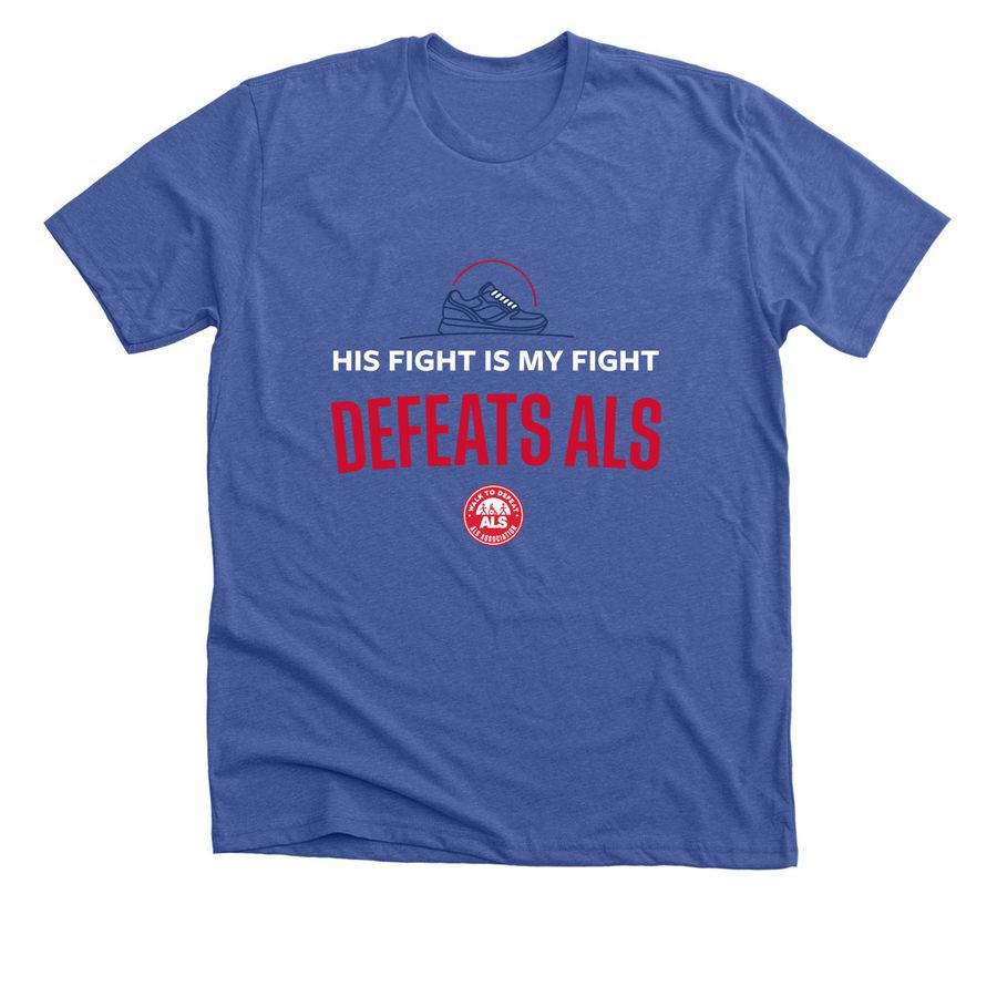 #DefeatALS, a Solid True Royal Premium Unisex Tee