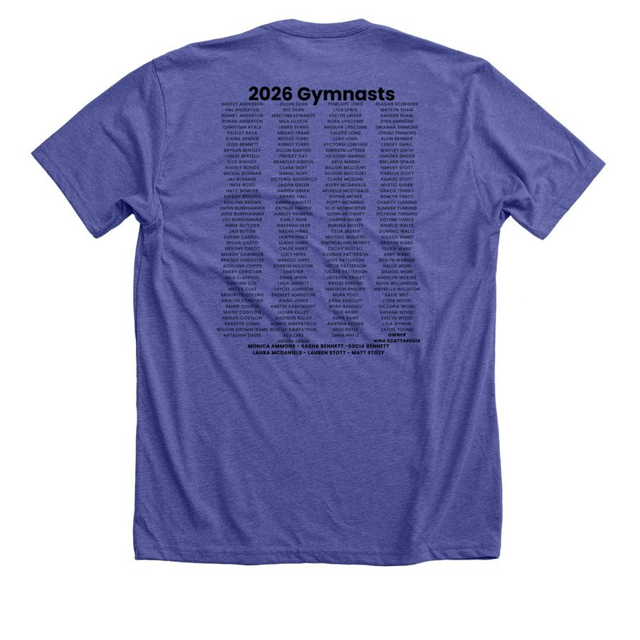 Gym Zone Exhibition 2026, a Heather Lapis Premium Unisex Tee (back-view)