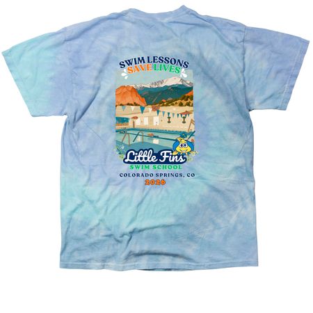 Swim Lessons Save Lives ? WLSL 2026, a Lagoon Classic Tie Dye Tee