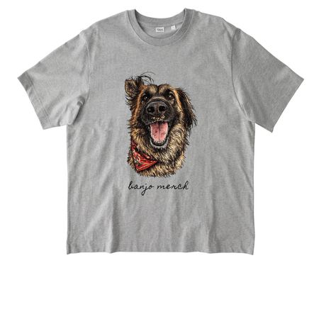 The Banjo Project, a Heather Grey Stanley/Stella Unisex Freestyler Heavyweight Tee
