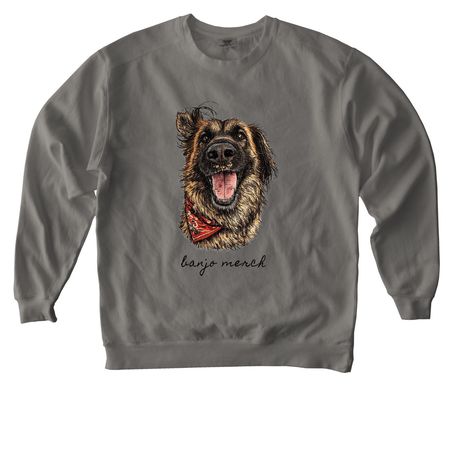 The Banjo Project, a Grey Comfort Colors Crewneck Sweatshirt