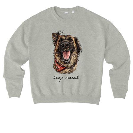 The Banjo Project, a Heather Grey Stanley/Stella Ledger Dry Crewneck Sweatshirt
