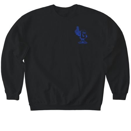 Team Grayson: Knock Cancer Out Of The Park!, a Black Softstyle Crewneck Sweatshirt