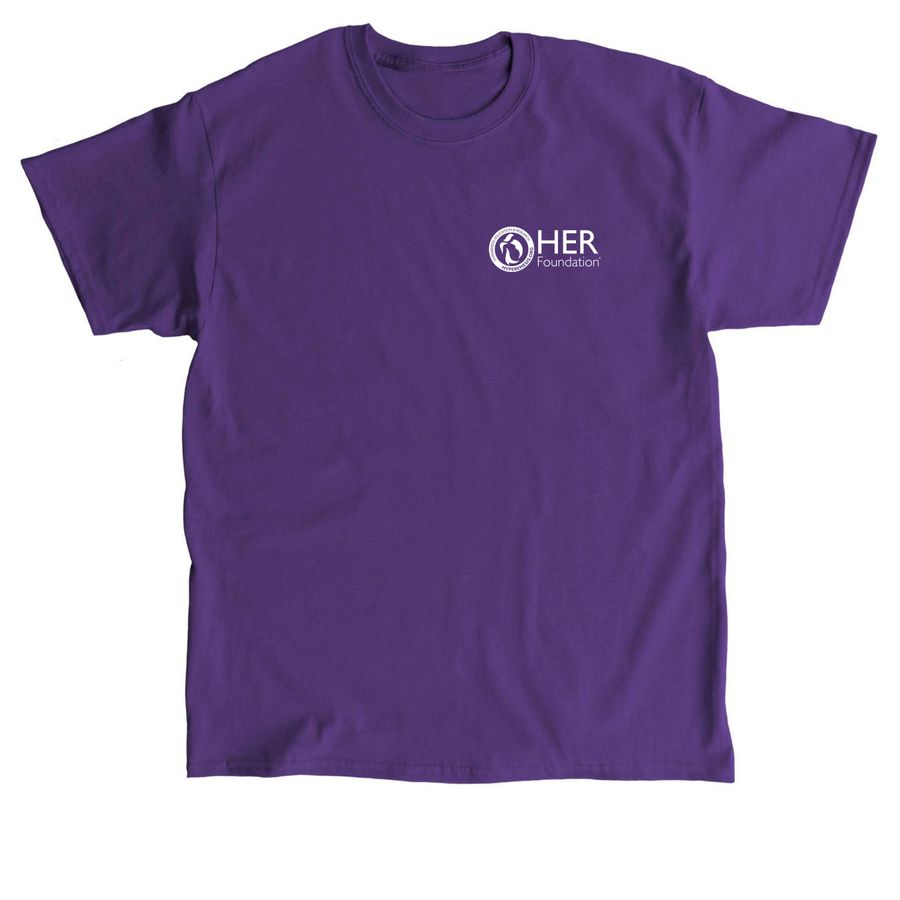 HER Foundation Awareness Tee, a Purple Classic Unisex Tee