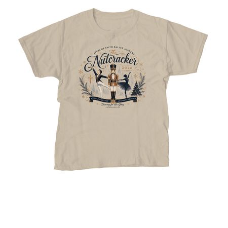 SOFBA Nutcracker 2026, a Sand Youth Unisex Tee