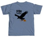 For crew, a Blue Jean Comfort Colors Unisex Tee (back-view)