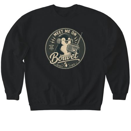 MEET ME ON BOUVET, a Black Softstyle Crewneck Sweatshirt
