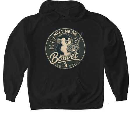 MEET ME ON BOUVET, a Black Gildan Softstyle Pullover Hoodie