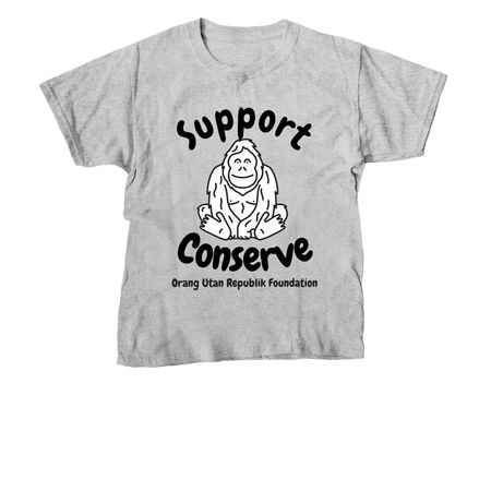 International Orangutan Day 2023, a Sport Grey Youth Unisex Tee