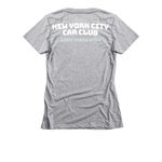 Simmung (vibes), a Dark Heather Grey Women's Slim Fit Tee (back-view)