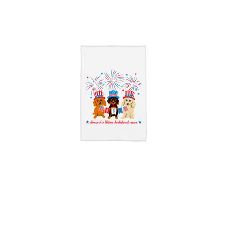 COALDR Patriotic Yard Flag, a White 12" x 18" Yard Flag