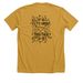 Let's Grow Shirt, a Heather Mustard Premium Unisex Tee (back-view)