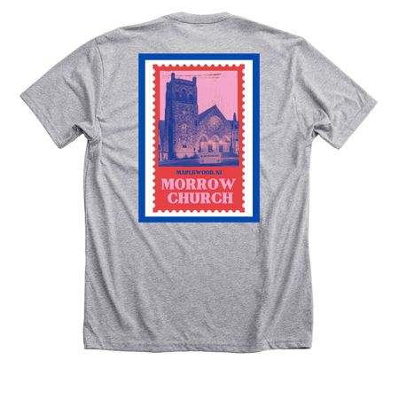 Morrow Exclusive Drop, a Athletic Heather Premium Unisex Tee (back-view)