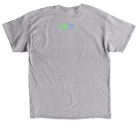 Dilophosaurus Wetherilli, a Sport Grey Classic Unisex Tee (back-view)