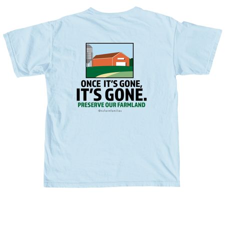 Preserve our Farmland, a Chambray Comfort Colors Unisex Tee