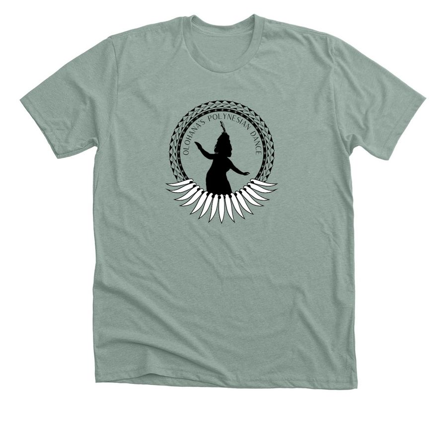 Taupou Logo 1, a Heather Sage Premium Unisex Tee