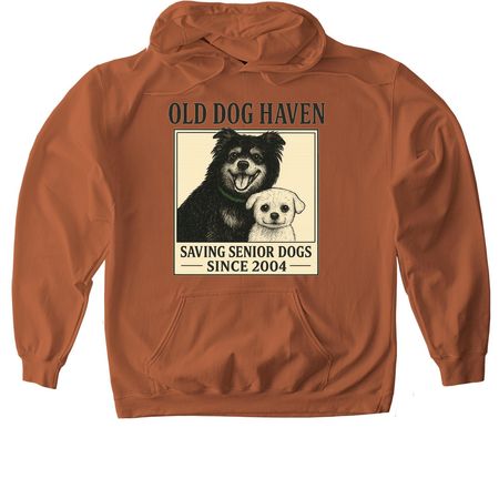 ODH Bear & Mimmo 2, a Texas Orange Softstyle Pullover Hoodie