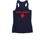 ARES PROTOCOL: HYBRID ATHLETE, a Navy Women's Racerback (back-view)