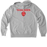 ARES PROTOCOL: HYBRID ATHLETE, a Granite Grey Heather Allmade Organic French Terry Zip Up Hoodie (back-view)