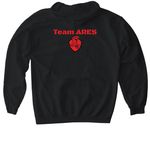 ARES PROTOCOL: HYBRID ATHLETE, a Black Gildan Softstyle Pullover Hoodie (back-view)